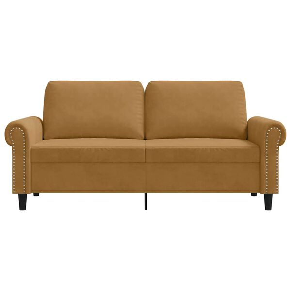 vidaXL 2-personers sofa 140 cm fl&oslash;jl brun