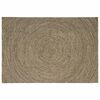 vidaXL Omr&aring;de t&aelig;ppe Naturfarvet og sort 160 x 230 cm Jute