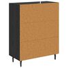vidaXL Sideboard Sort eg 69,5 x 34 x 90 cm Konstrueret tr&aelig;