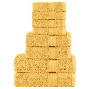 vidaXL h&aring;ndkl&aelig;der 8 stk. Premium SOLUND 600 g/m2 guldfarvet