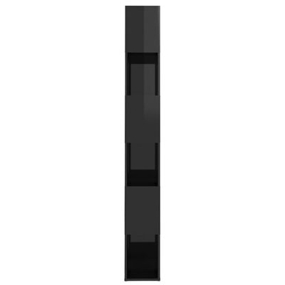 vidaXL bogskab/rumdeler 60x24x186 cm spånplade sort højglans