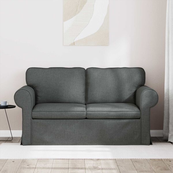 vidaXL Sofa M&oslash;rkegr&aring; Samlede dimensioner: 155 x 82 x 80 cm (B x D x H)