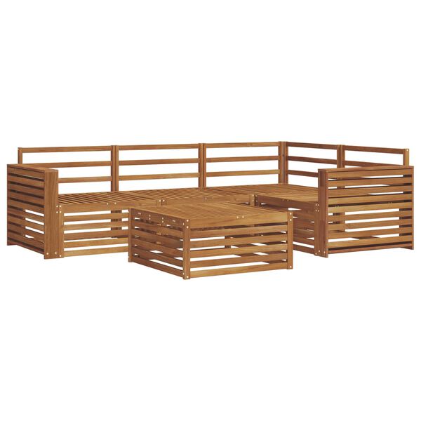 vidaXL Udend&oslash;rs sofagruppe 5 pcs Naturfarvet Massivt Akacietr&aelig;