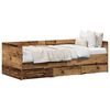 vidaXL Daybed med skuffe Gammelt tr&aelig; 90 x 190 cm Konstrueret tr&aelig;