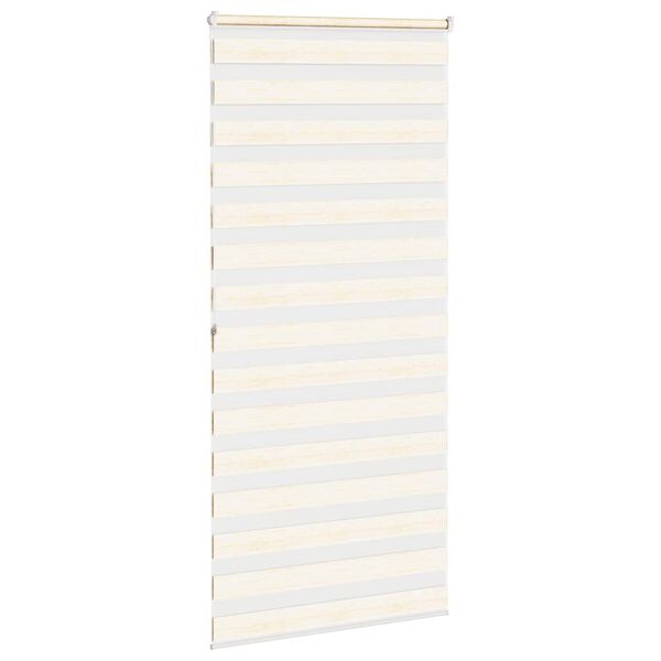 vidaXL zebragardin marmorbeige 115x200 cm stofbredde 110,9cm polyester
