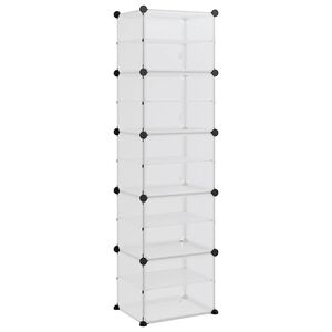 vidaXL skoreol 44x31,5x153,5 cm PP transparent