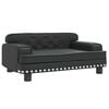 vidaXL sofa til b&oslash;rn 70x45x30 cm kunstl&aelig;der sort
