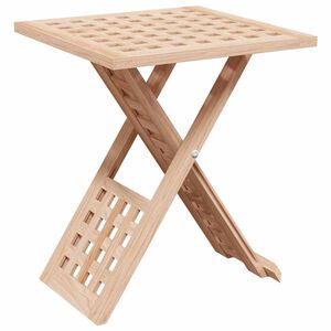 vidaXL Sofabord Brun 33 x 33 x 40,5 cm Massiv valn&oslash;ddetr&aelig;