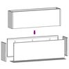 vidaXL v&aelig;gh&aelig;ngte plantekasser 2 stk. 53x10x17 cm cortenst&aring;l rustfarvet