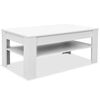 vidaXL sofabord 110x65x48 cm konstrueret tr&aelig; hvid