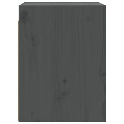 vidaXL vægskabe 2 stk. 30x30x40 cm massivt fyrretræ grå
