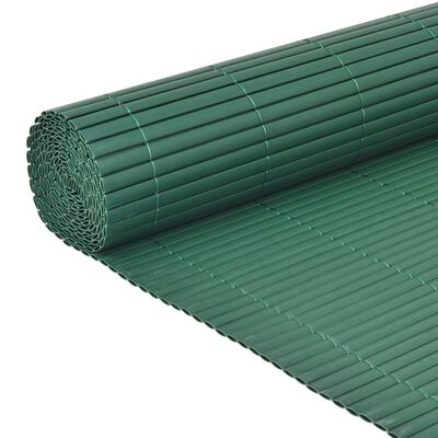 vidaXL dobbeltsidet havehegn PVC 90 x 500 cm grøn