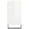vidaXL skænk 103,5x35x70 cm konstrueret træ hvid højglans