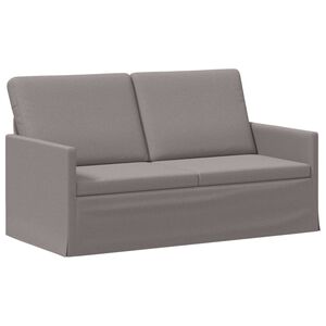 vidaXL 2-personers sofa Gr&aring;brun 150 x 81 x 82 cm Stof
