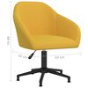 vidaXL drejelige spisebordsstole 6 stk. fl&oslash;jl gul
