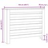 vidaXL radiatorskjuler 104x20x82 cm konstrueret træ betongrå