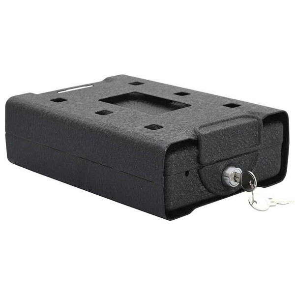 vidaXL Bil Safe med lås Sort 21.8 x 16 x 7 cm Stål