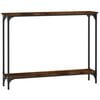 vidaXL konsolbord 100x22,5x75 cm konstrueret tr&aelig; r&oslash;get egetr&aelig;sfarve