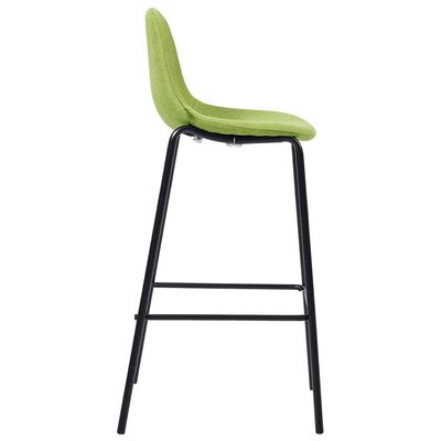 vidaXL barstole 4 stk. stof grøn