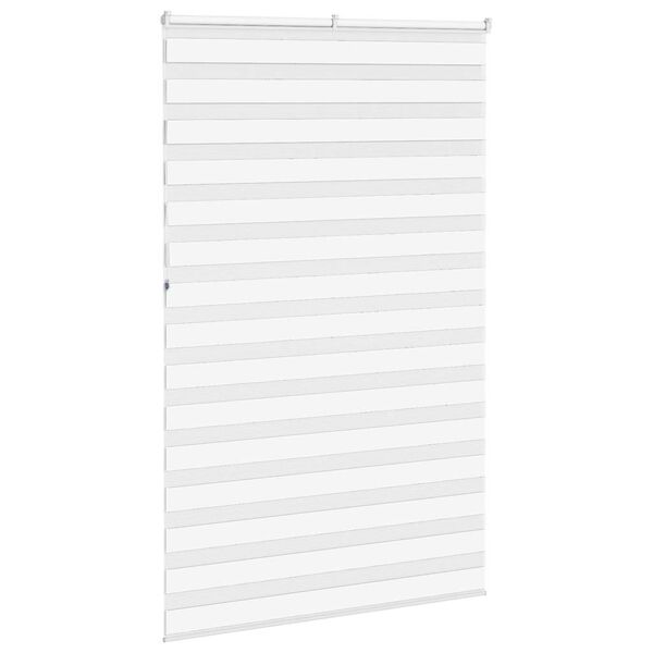 vidaXL zebragardin hvid 145x230 cm stofbredde 140,9 cm polyester