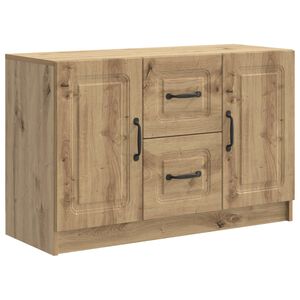 vidaXL Sideboard Artisan-eg 89 x 34,5 x 57 cm Konstrueret tr&aelig;