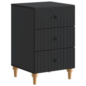 vidaXL Natskab med skuffe Sort 43x 41 x 66,5 cm Konstrueret tr&aelig;