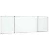 vidaXL magnetisk whiteboard 160x50x1,7 cm foldbart aluminium