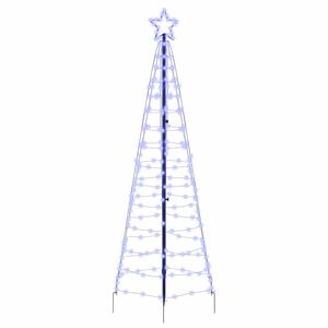 vidaXL LED Juletr&aelig; med jords&oslash;jler Bl&aring; 250 cm Jern