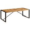 vidaXL spisebord 220 x 100 x 75 cm massivt mangotr&aelig;