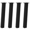 vidaXL konsolbordben 4 stk. sort 72 cm stål