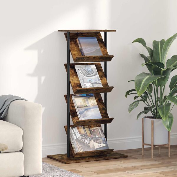 vidaXL Magasin Rack R&oslash;get eg 68 x 40 x 123.5 cm Konstrueret tr&aelig;