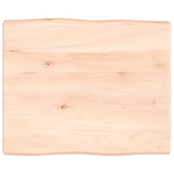 vidaXL bordplade 60x50x(2-4)cm naturlig kant ubehandlet massivt tr&aelig;