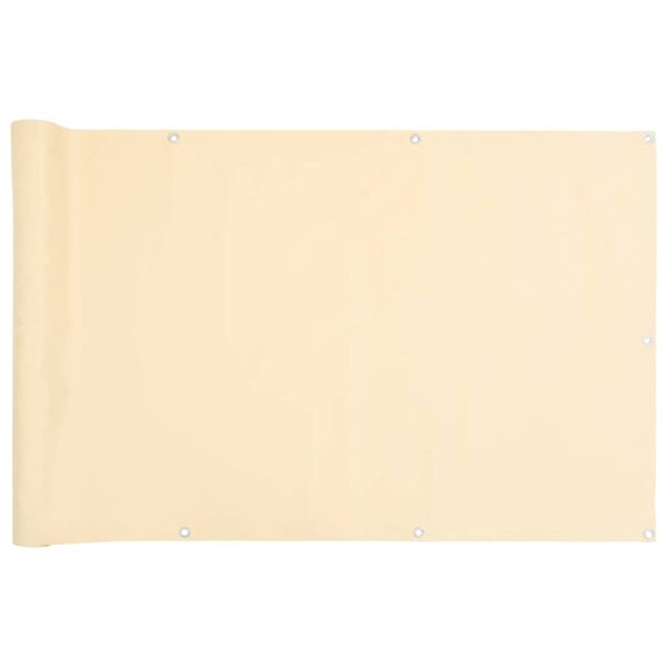 vidaXL altanafsk&aelig;rmning 800x75 cm PVC cremefarvet