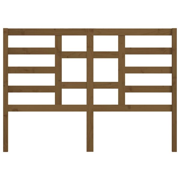 vidaXL sengeg&aelig;rde 141x4x104 cm massivt fyrretr&aelig; gyldenbrun