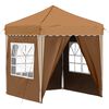 vidaXL Pop-up Festtelt Beige 195 x 195 x 245 cm Oxford stof