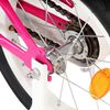 vidaXL børnecykel 14 tommer sort og pink