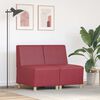 vidaXL Modulsofa enhed uden arme 2 pcs Vinr&oslash;d 55 x 74 x 82 cm