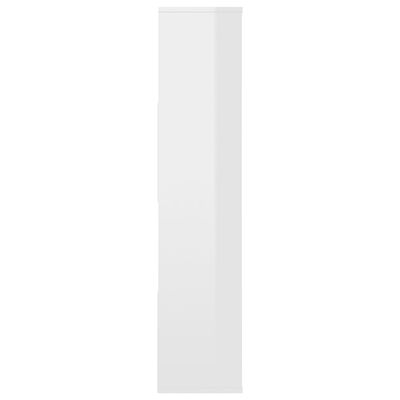 vidaXL rumdeler/bogskab 110 x 24 x 110 cm spånplade hvid højglans