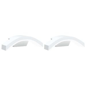 vidaXL udend&oslash;rs LED-v&aelig;glamper 2 stk. trykst&oslash;bt aluminium hvid