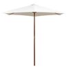 vidaXL parasol 270x270 cm tr&aelig;stang cremehvid