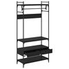 vidaXL Garderobeskab Sort eg 89 x 39 x 184.5 cm Konstrueret tr&aelig;