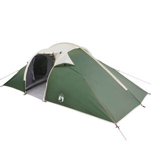 vidaXL Tunnel telt med tag med opbevaring Gr&oslash;n 510 x 240 x 156 cm taft