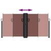 vidaXL sammenrullelig sidemarkise 120 x 1000 cm brun