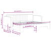 vidaXL daybed med udtræk 80x200 cm velour lysegrå