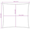 vidaXL solsejl 2,5x3 m oxfordstof rektangul&aelig;r m&oslash;rkegr&oslash;n