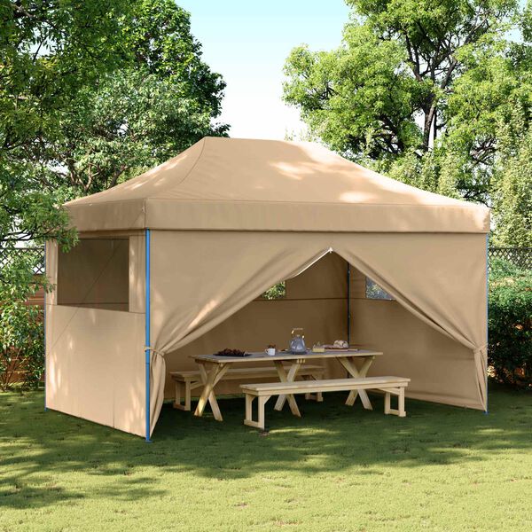 vidaXL Party Tent Beige 292 x 440 x 315 cm Oxford stof