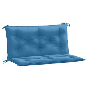 vidaXL hynder til haveb&aelig;nk 2 stk. 100x50x7 cm stof meleret bl&aring;