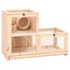 vidaXL hamsterbur 81x40x60 cm massivt fyrretr&aelig;
