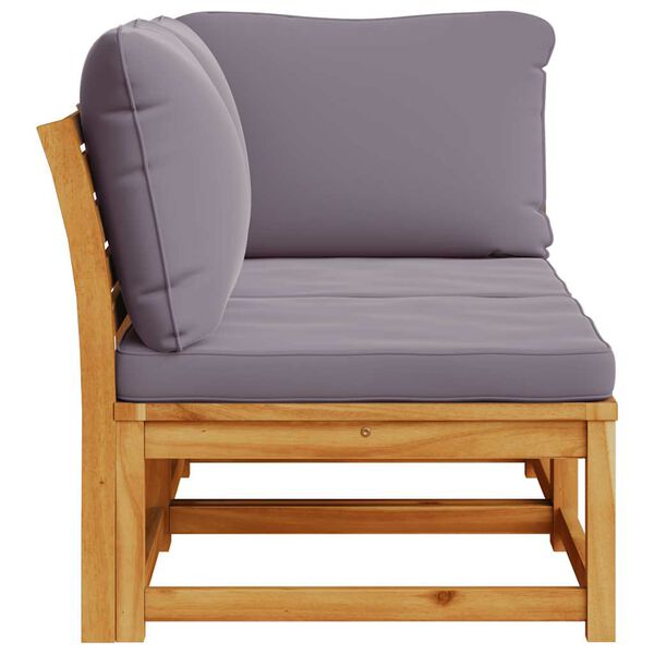 vidaXL lounges&aelig;t til haven 2 dele med hynder massivt akacietr&aelig;