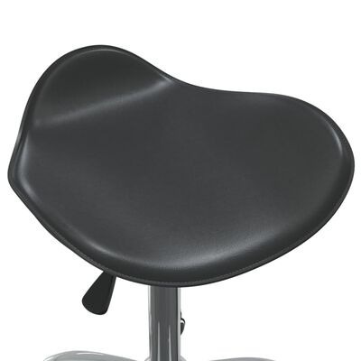 vidaXL drejelige spisebordsstole 4 stk. kunstlæder sort